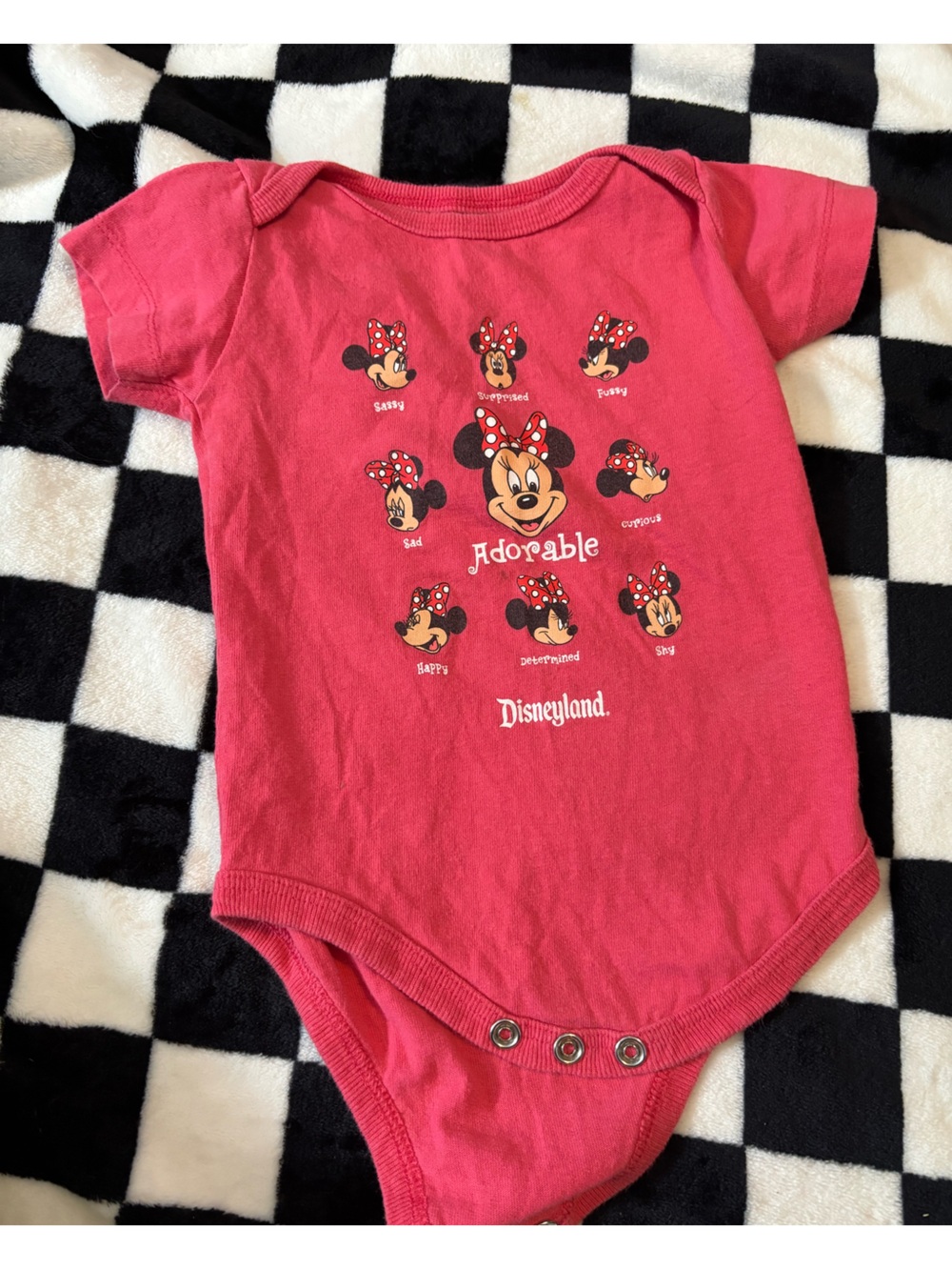 12 month Disney Minnie Mouse shirt (small stain)